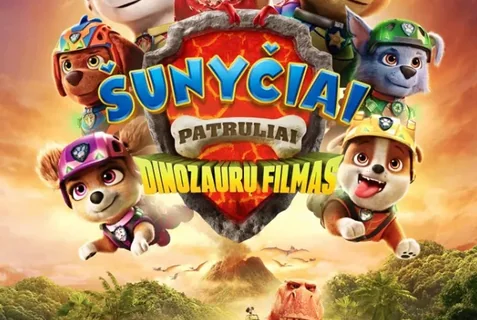 „Šunyčiai patruliai: Dinozaurų filmas“ Alytuje – 6 Eur